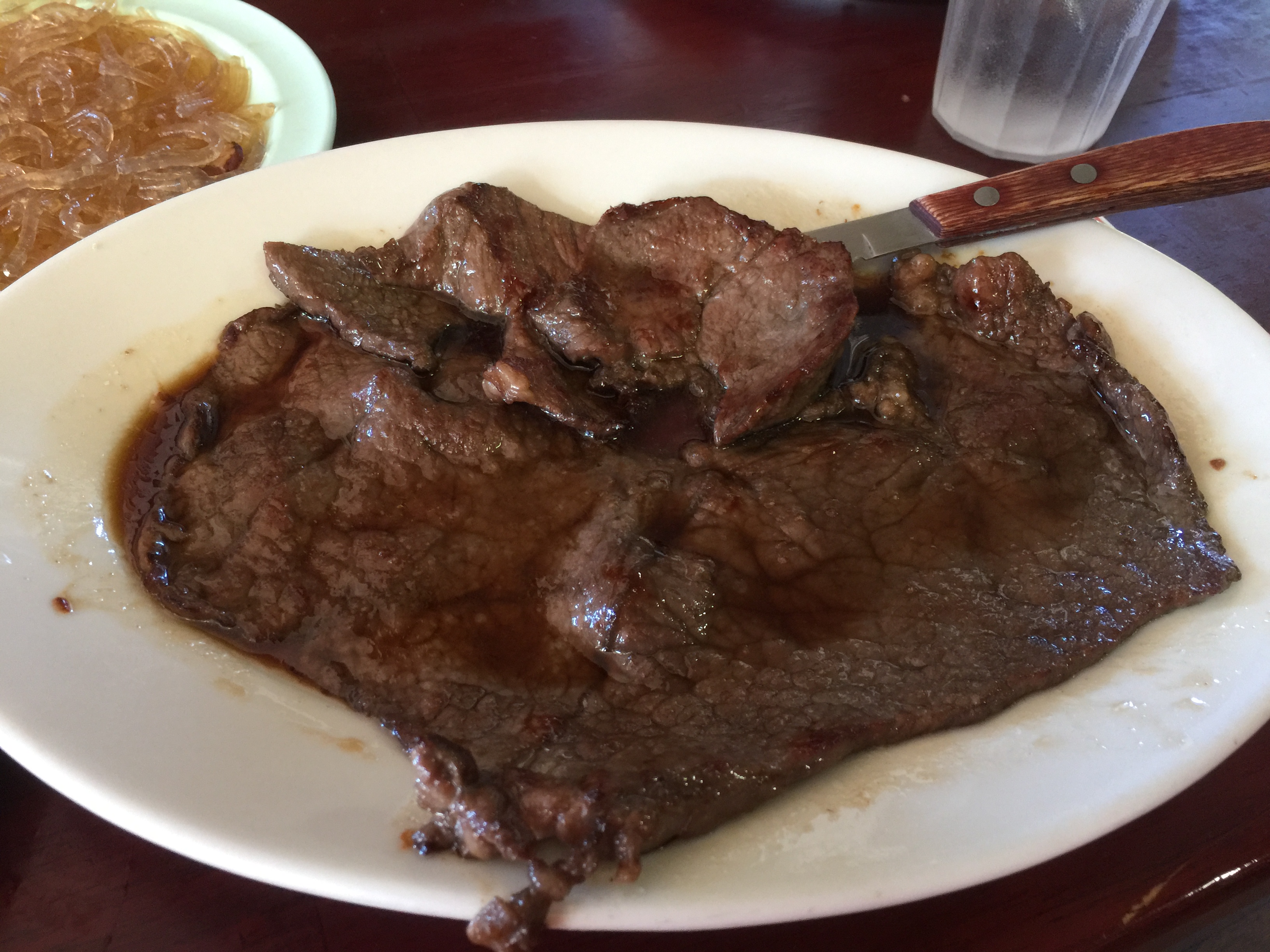 マナゴホテルの照り焼きビーフ